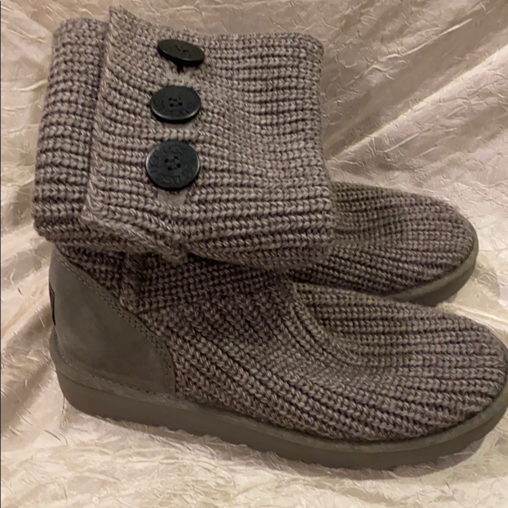UGG classic cardy knit sweater boots